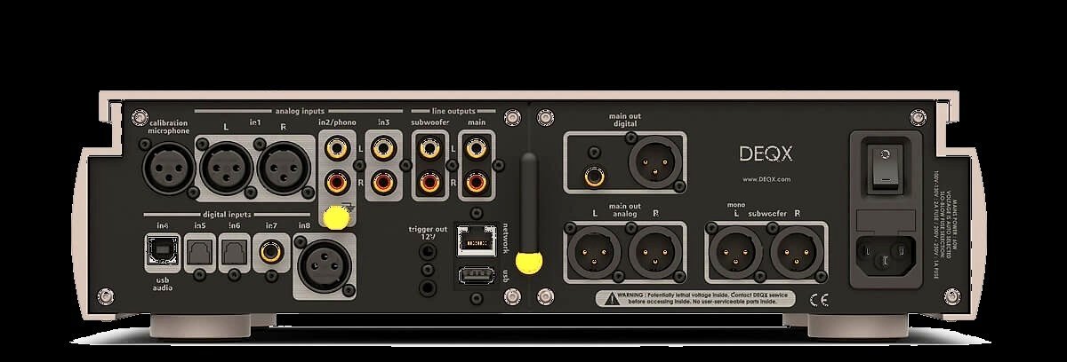 DEQX Pre-4 rear panel